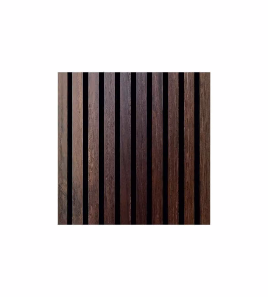 Pannello Fonoassorbente Murale Effetto Noce Chiaro 60x60 cm per Interni