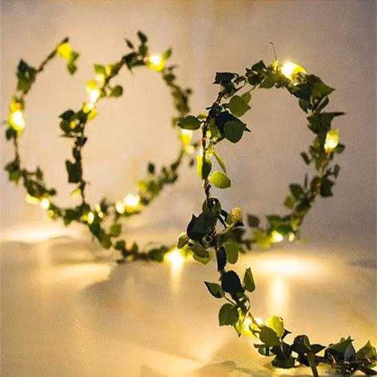 Fiori artificiali, lunghezza 5 metri, filone luminoso a 50 LED, perper feste e matrimoni.