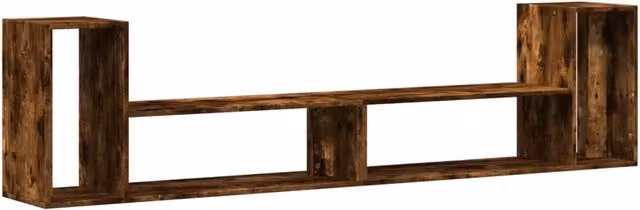 Mobili porta TV multimediali scaffale televisione credenza televisore sala da pranzo soggiorno camera da letto 2 pz rovere fumo 100 x 30 x 50 cm legno multistrato marrone 02_0028605
