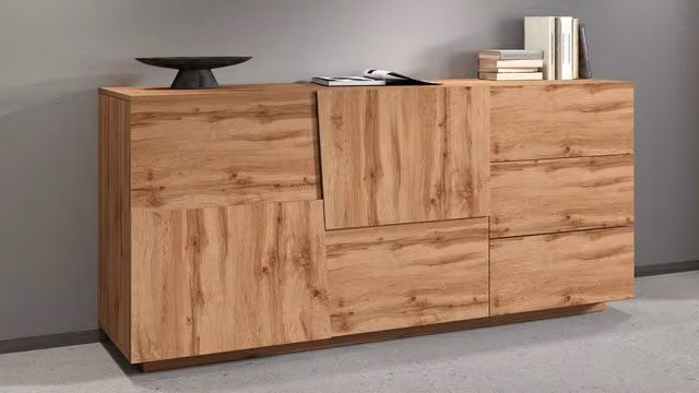 Credenza 2 Ante 180x44x86 cm Pongo 2A 3C Rovere Wotan