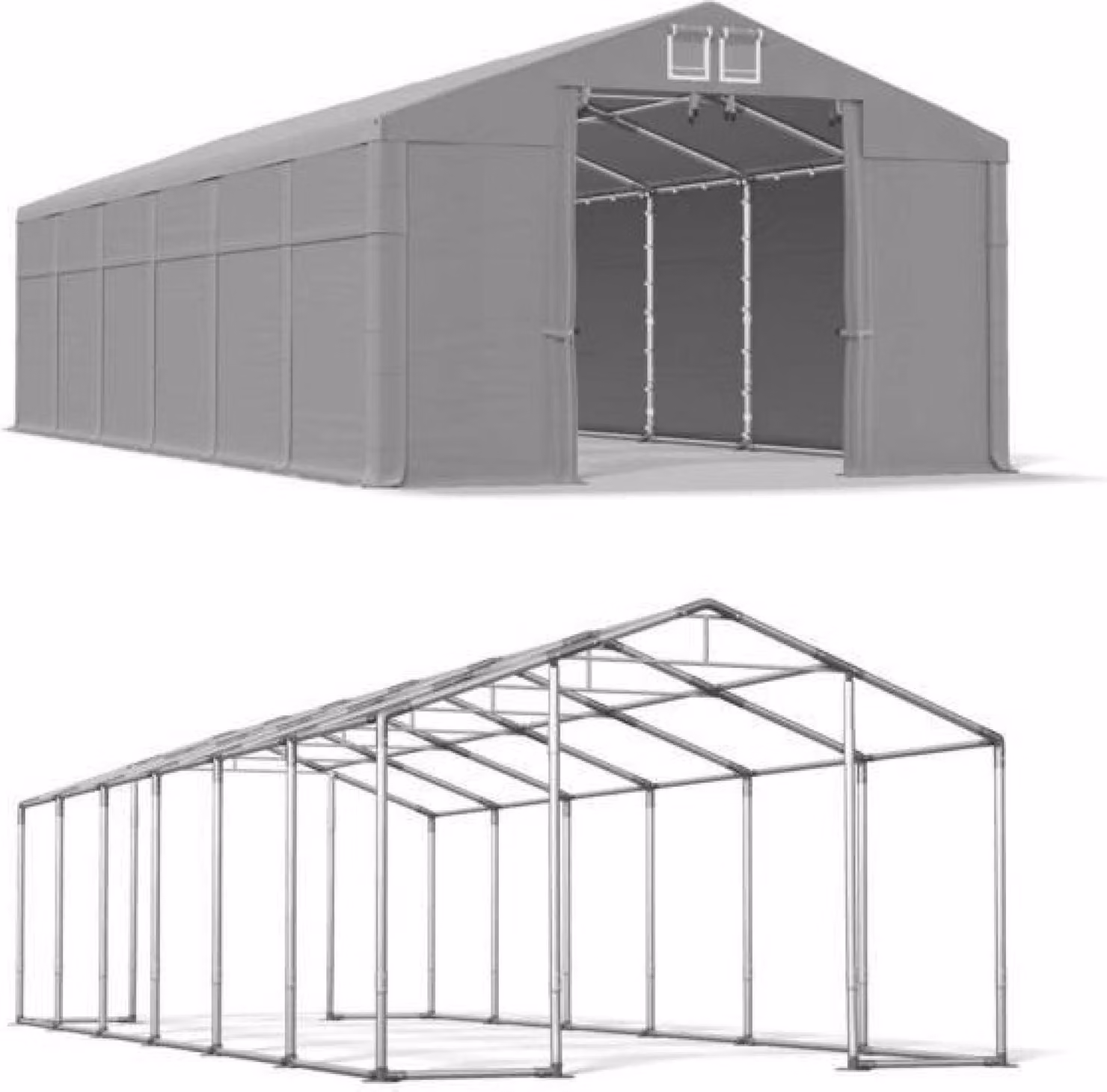 6x12 grigio Magazine Tenda WINTER MSD