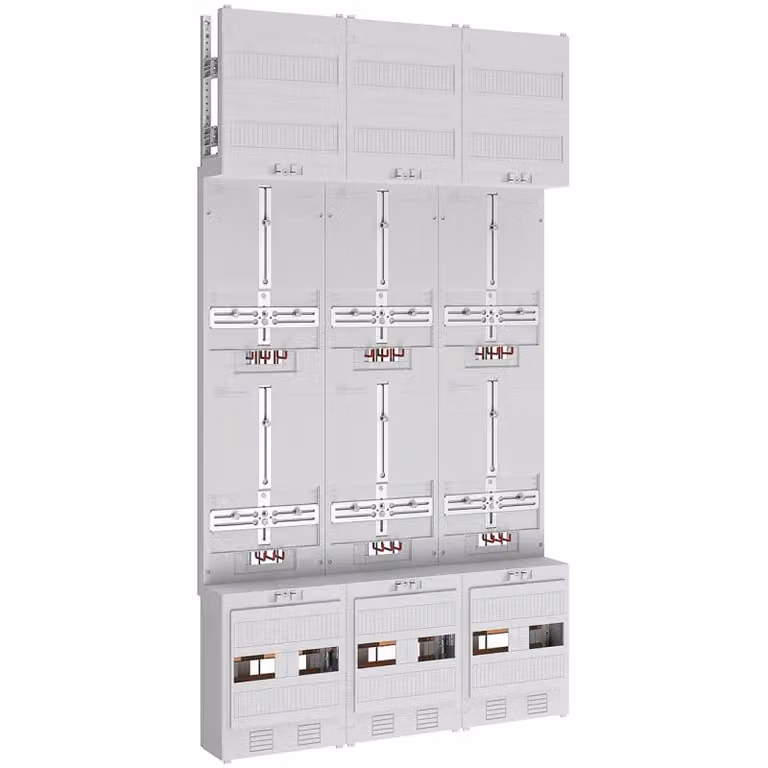 Spazio contatore 3pts 6Z - Pannello contatori 6 contatori kWh 0 file Z39760