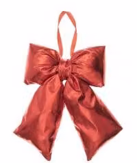 Fiocco natalizio da appendere, rosso, 24 x 19 x 5 cm