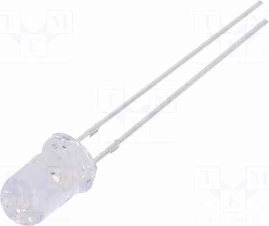 2 LED, 5mm, 15°, blu, 2,7÷3,4V, 14400÷18000 mcd, 30mA, OSB56P5111A, diodi LED a foro passante, 5mm