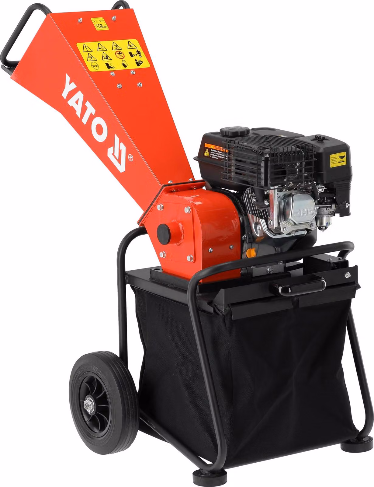 Trituratore da giardino a benzina con motore a 4 tempi, 5,44 CV, spessore di taglio 50 mm