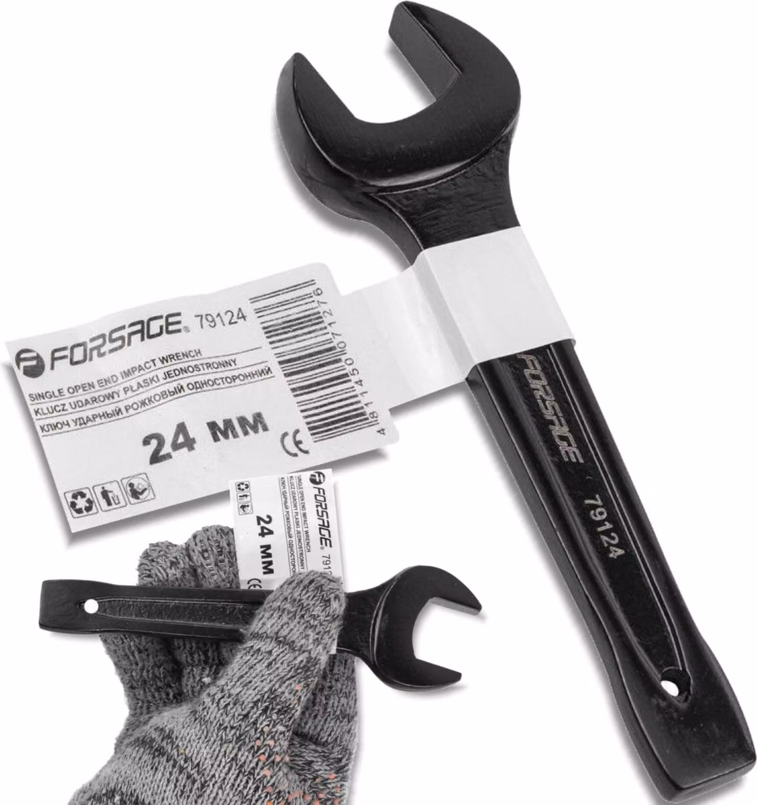 FORCEKRAFT Chiave a becchi piatti Cr-Mo da 24 mm con testa a percussione