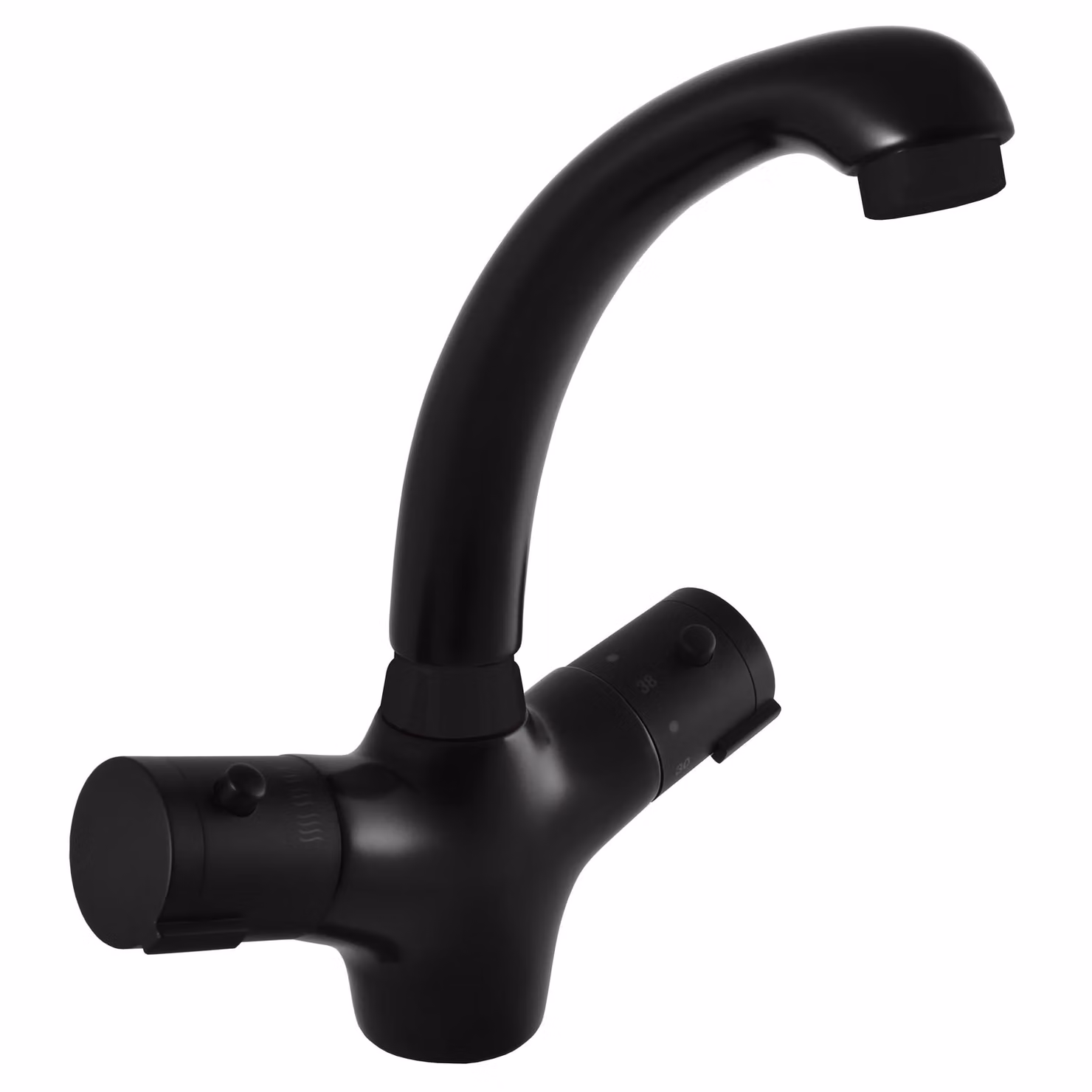 Slezák-RAV Miscelatore per lavabo TRM26CMAT Colore: nero opaco, Dimensione: 3/8''
