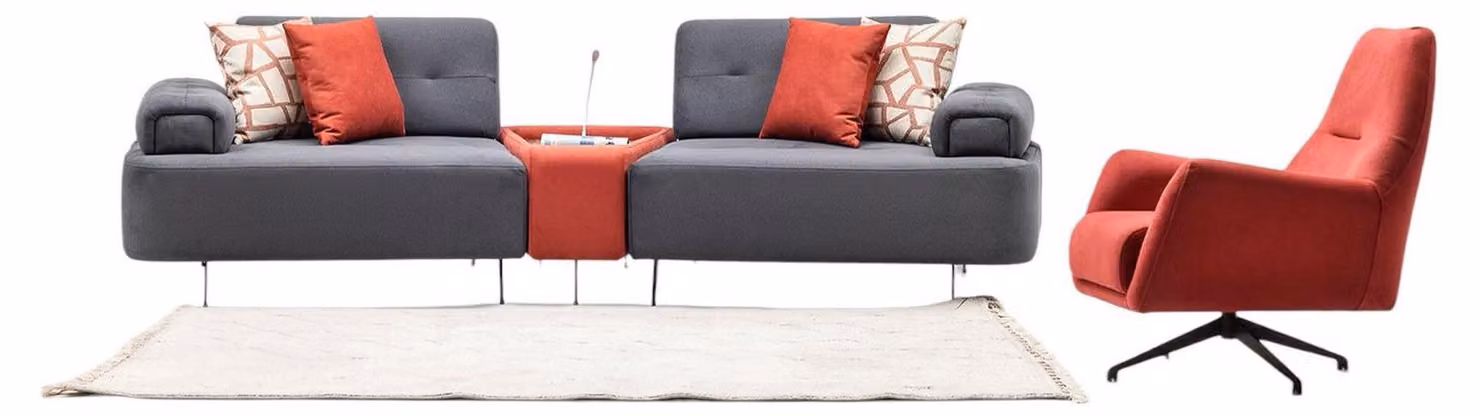 Sofaset Sofa-Set Sitzgruppe Couchgarnitur Polsterset Sofagarnitur Lounge 3+1