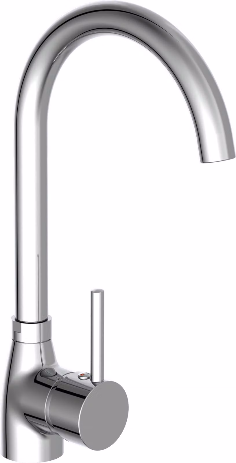 Rubinetto da cucina SCHÜTTE MANETTI, rubinetto da cucina orientabile a 360°, miscelatore da cucina, miscelatore da lavello in cromo