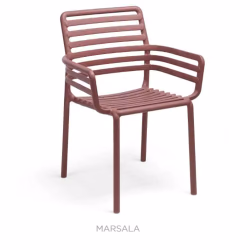 Sedia con braccioli, impilabile Nardi Doga Armchair