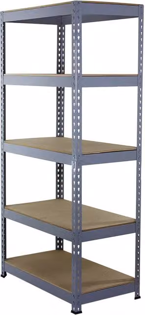 Scaffale in acciaio Monster Shop grigio L 90 x P 50 x H 180 cm