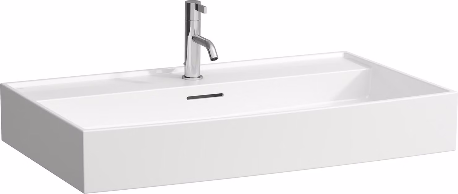 LAUFEN Kartell lavabo à poser, 1 trou pour robinet, avec trop-plein, 800x460mm, H816336A001041, H816336A001041