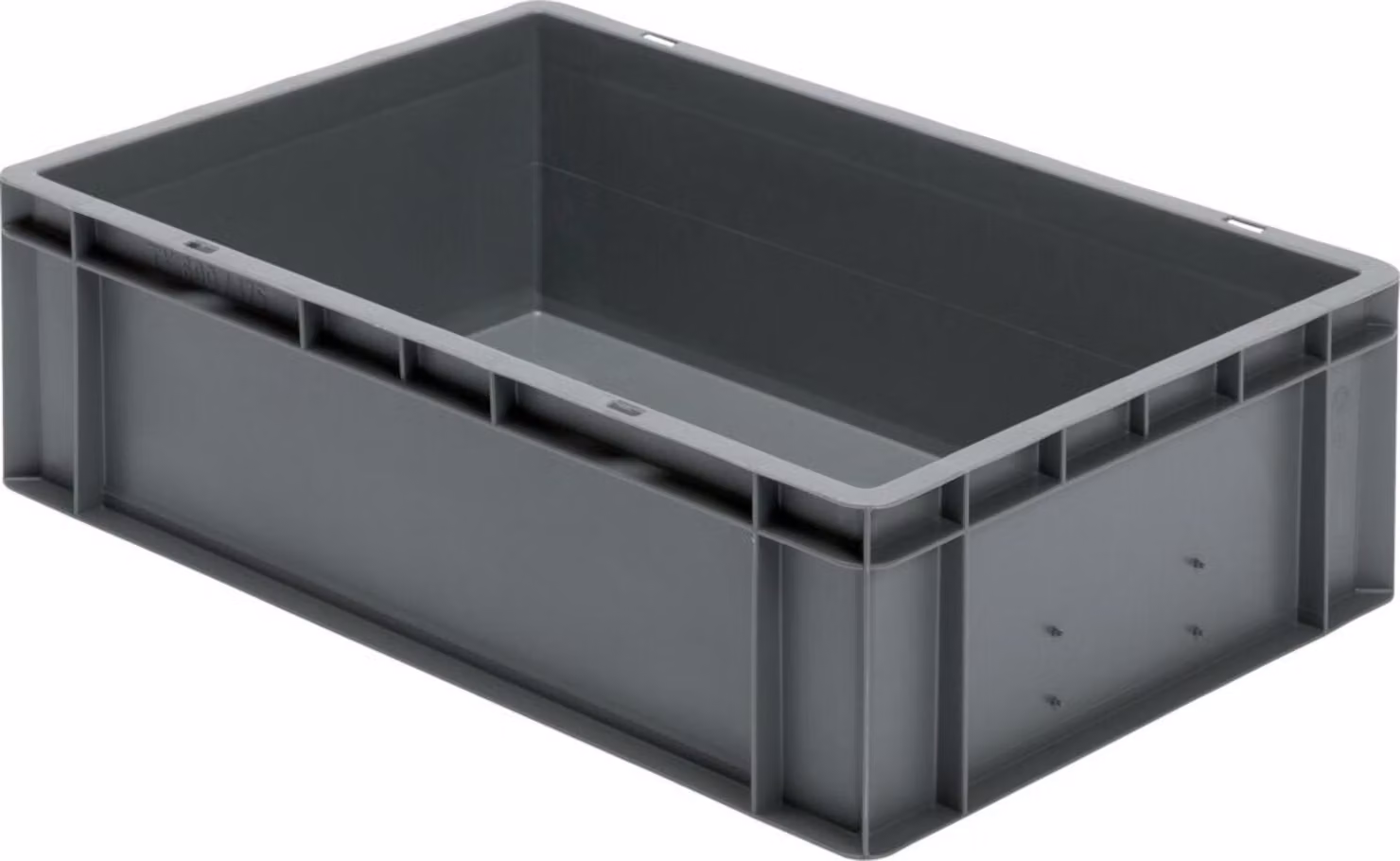 LA-KA-PE Contenitore da trasporto impilabile L600xL400xH175mm - TK600/175-0 GRIGIO