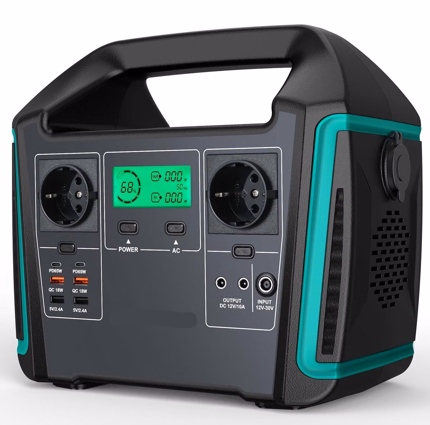 Centralina portatile – Batteria mobile – Sistema di accumulo di energia – 725,6 Wh – Generatore solare – Alimentazione per campeggio
