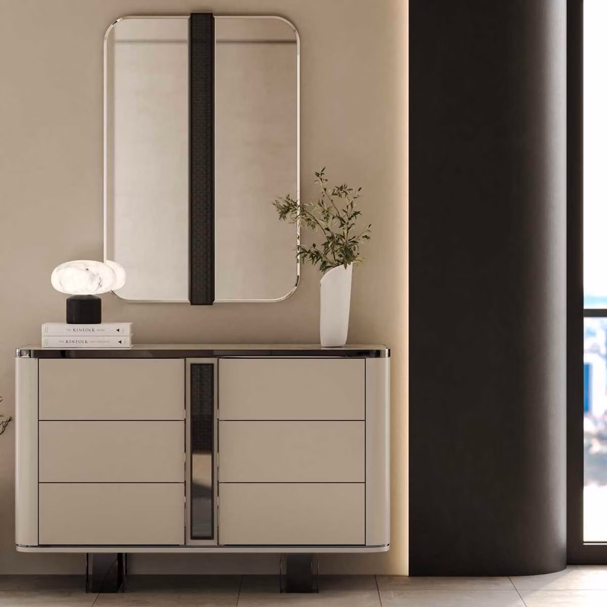Eleganter Schminktisch mit Spiegel und stilvollem Design für Ihr Interieur