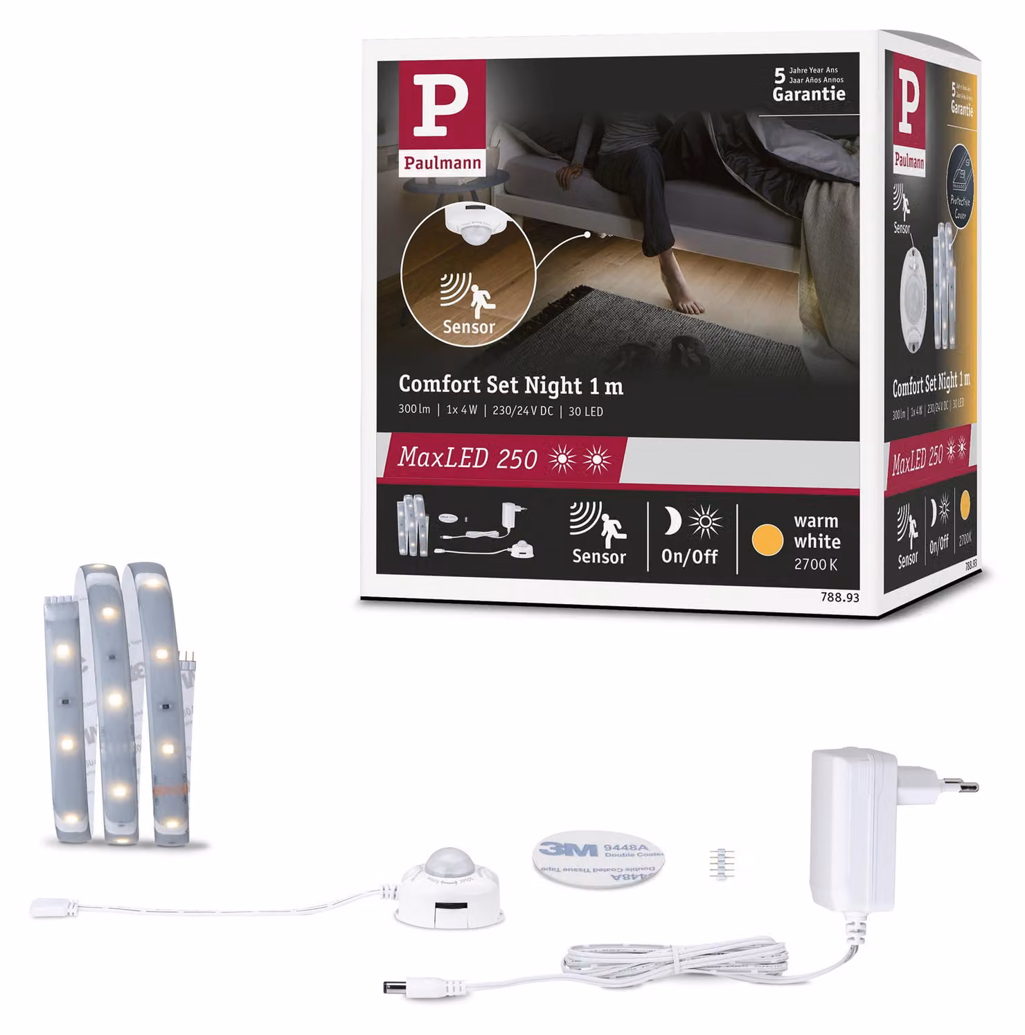 Paulmann MaxLED 250: Kit base per striscia LED "Night Comfort"