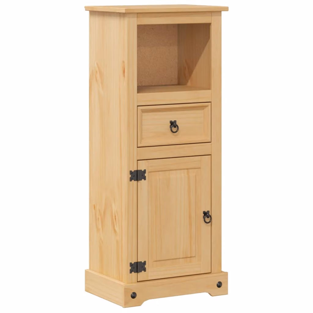 Mobile da Bagno 45x33x110 cm in Legno Massello di Pino