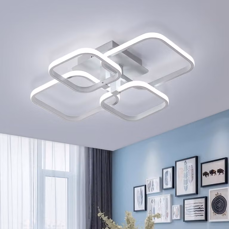 Lampada a LED da parete, 60W, design moderno, luminosità 6750LM
