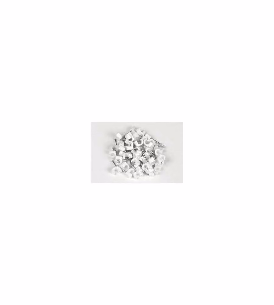 Set 50 fascette bianche per fili 7-12 mm gestione cavo