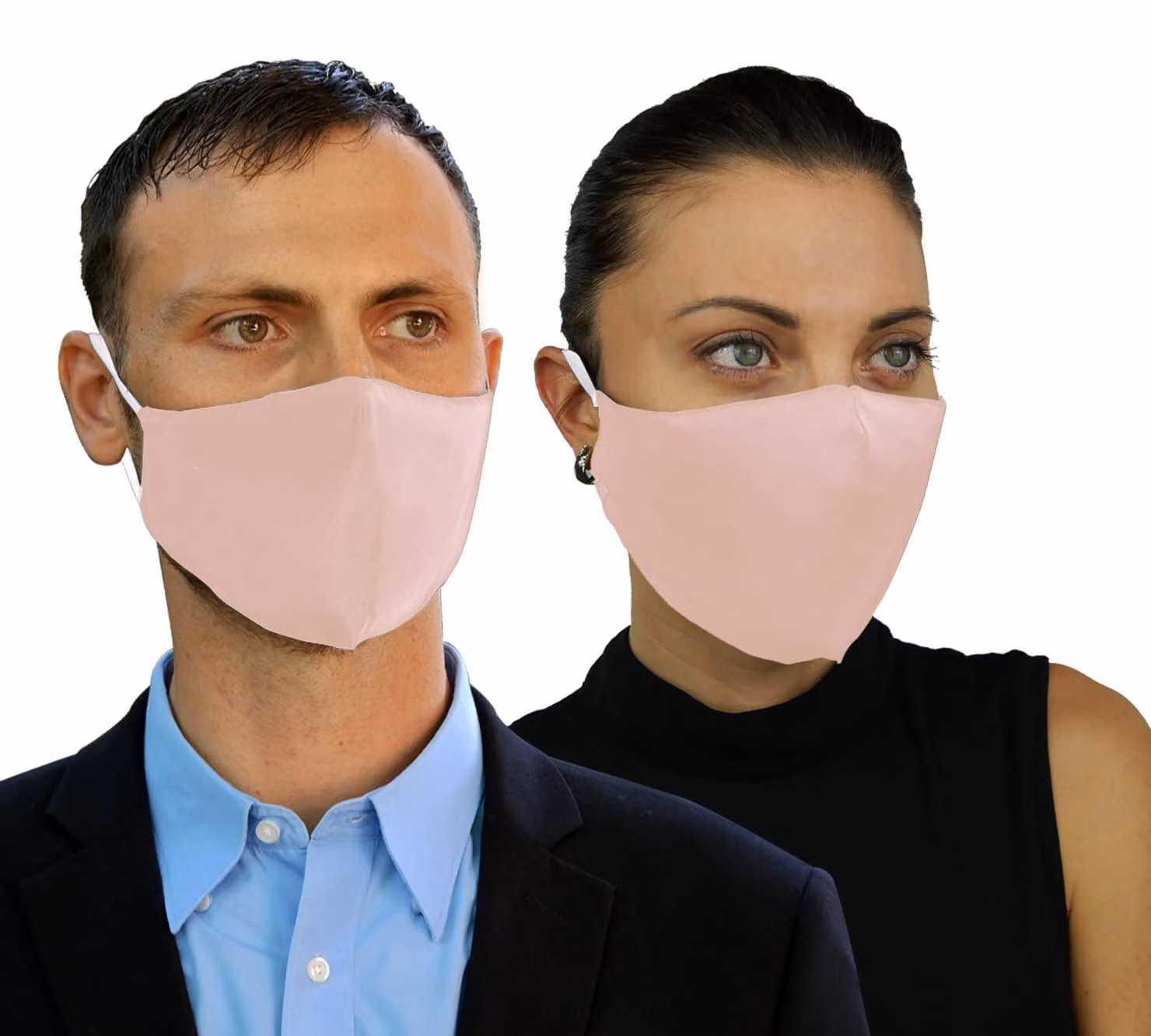 Mascherine protettive con filtro, confezione da 2, lavabili, regolabili, rosa, adatte per l'uso quotidiano