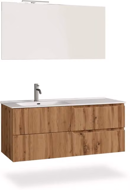 Composizione vasca SX 4 pezzi VENERE quercia