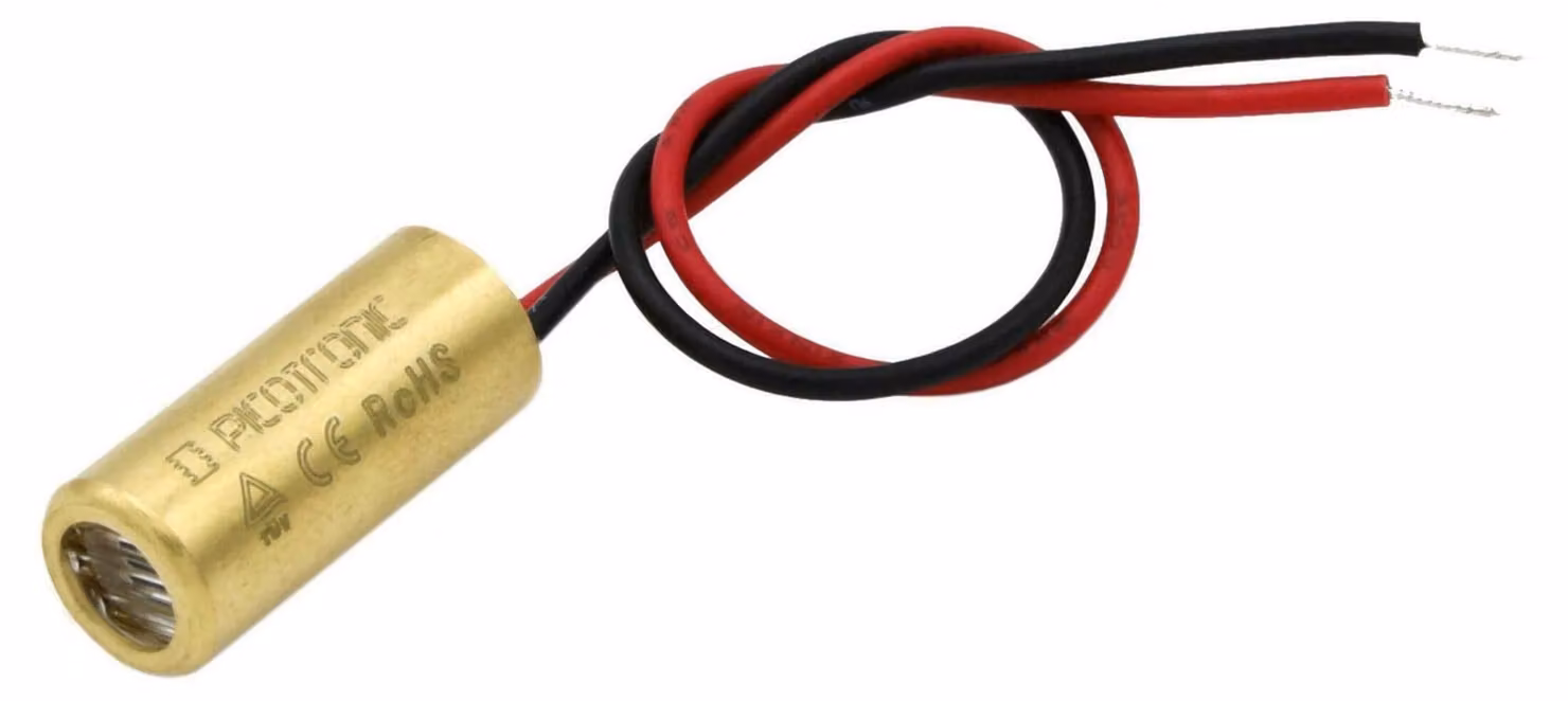 Laser a linea, rosso, 650 nm, diametro 9x20 mm, angolo di emissione 90°