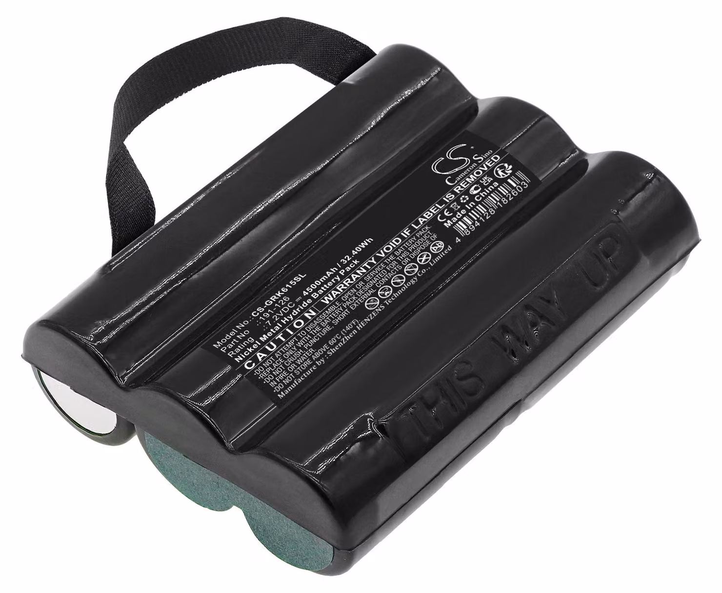 TECHTEK Batteria compatibile con [GE] DPI610 Pressure Calibrators, DPI615 Pressure Calibrators, Druck DPI 610, Druck DPI 615 sostituisce 191-126