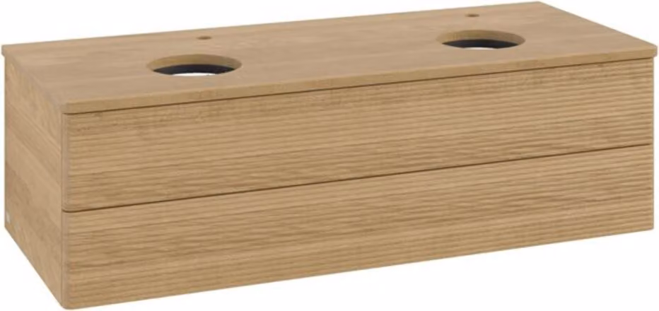 V&B Mobiletto con struttura frontale, con illuminazione Antao 120x36x50cm, HL, WBP hon. Oa, hon. Oa