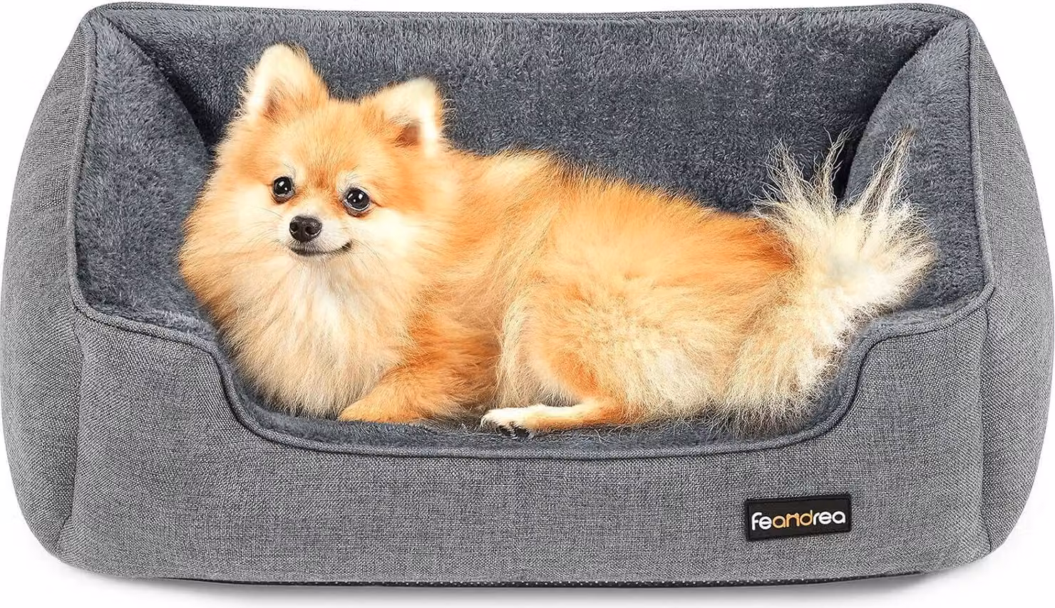 Cuccia per cani FEANDREA, sfoderabile, 70 x 55 x 21 cm, grigio