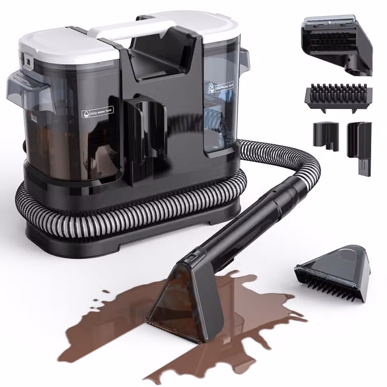 Detergente per tappezzeria Welsauber, aspiraliquidi, 18 kPa, 600 W, pulitore per tappeti con funzione di lavaggio e aspirazione
