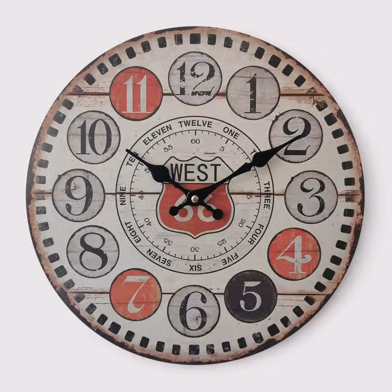 Zingiber - Orologio da appendere in stile industrial
