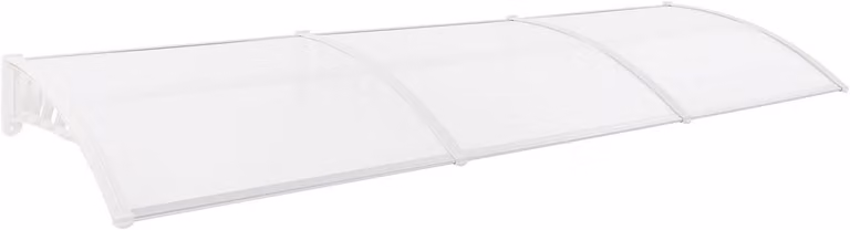 Tenda da porta, 90x300 cm, struttura in alluminio, design curvo, facile installazione, sistema di drenaggio dell'acqua