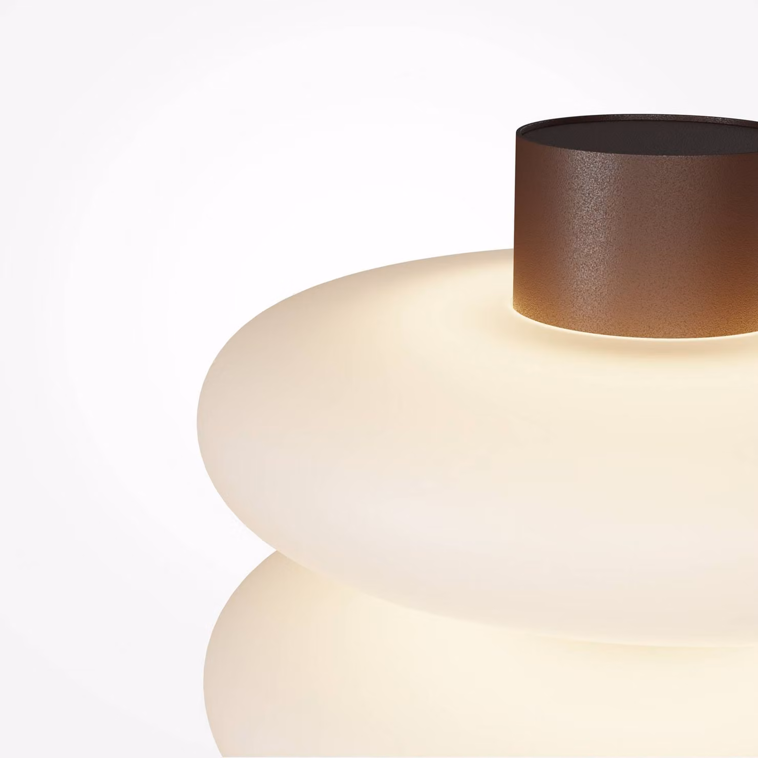 Maytoni Lampada da tavolo Nuvem, Marrone / Ruggine, Soggiorno / Sala da pranzo, Vetro, Moderno, Lampada da tavolo