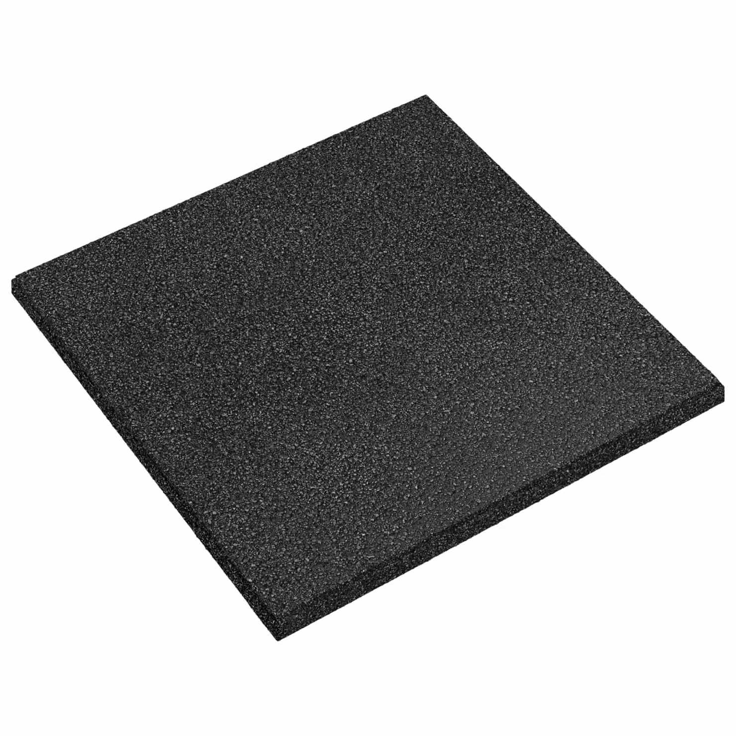 Set di 24 piastrelle protettive vidaXL in plastica e gomma, colore nero, 50 x 50 cm