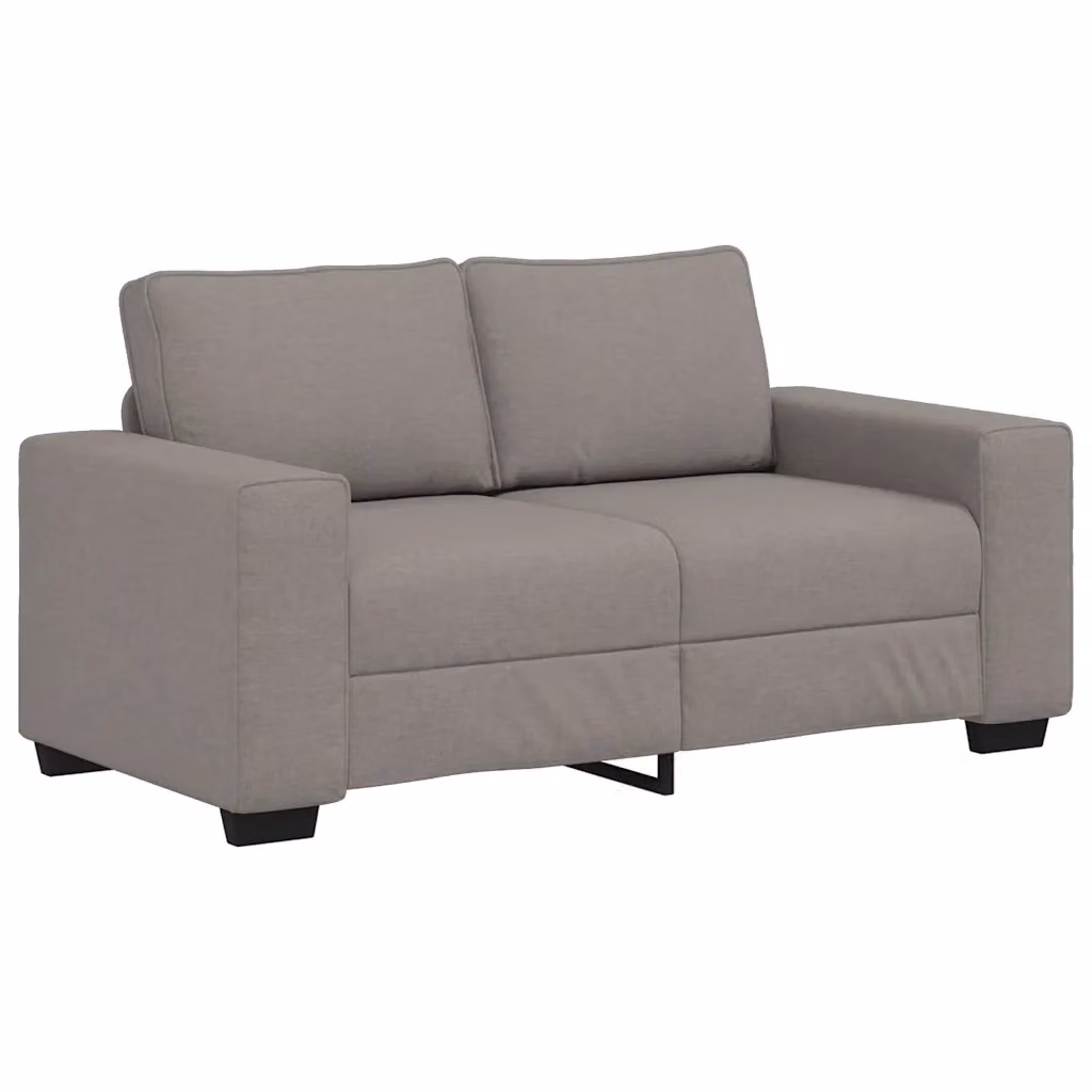 Divano a 2 posti moderno vidaXL in tessuto beige e grigio L: 160 cm, P: 77 cm, H: 82 cm – 2