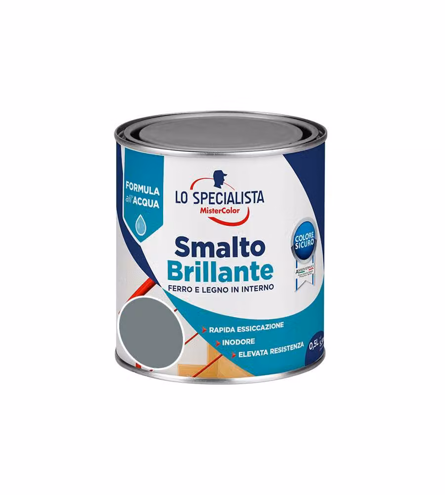 Lo Specialista Smalto Brill. Acqua Grigio Perla 0,500 l