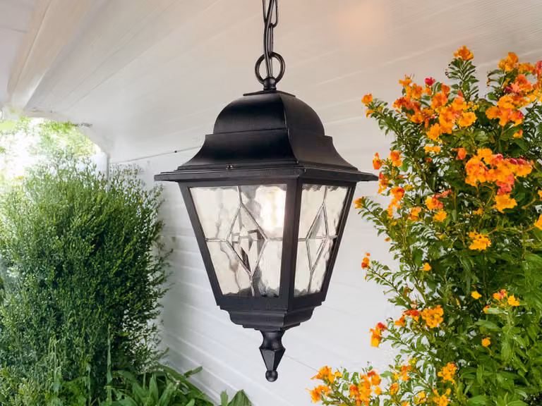 Norfolk lampada a sospensione per esterni 1xE27 nero Elstead NR9-BLK