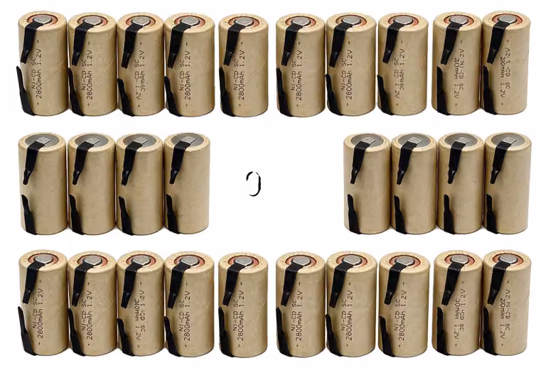 Batterie ricaricabili NiCd, capacità 2800mAh, lunga durata, confezione da 30 batterie, 1,2V