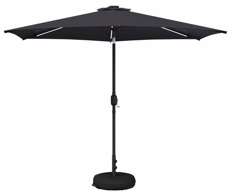 Parasol da Giardino con Luci LED 300 x 300 cm Poliestere
