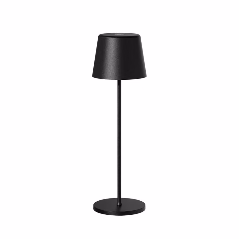 tint Müller Licht Lampada da tavolo LED Dalia, alluminio, nero dimmerabile, Nero, Soggiorno / Sala da pranzo, Alluminio