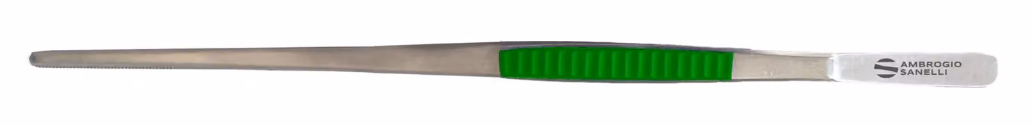 Pinza Chef, acciaio inox 30cm con inserto Verde Ambrogio Sanelli