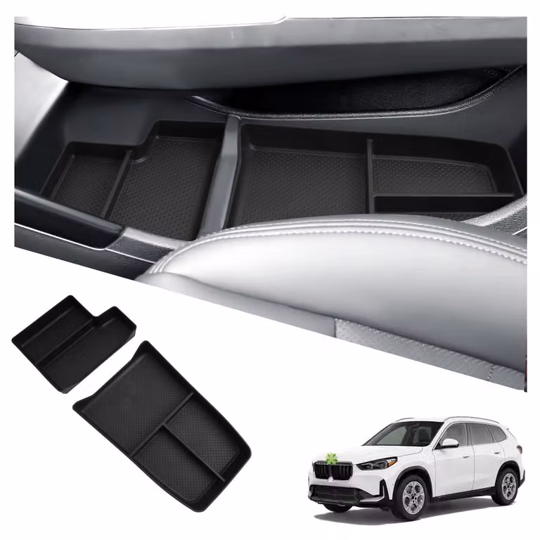 Contenitore portaoggetti per la console centrale, compatibile con BMW X1 U11/iX1 U11, modelli dal 2023 al 2026, realizzato in TPE