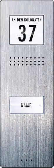 m-e modern-electronics Citofono cablato unità esterna ADV 210 1 casa famigliare acciaio inox (ADV 210)