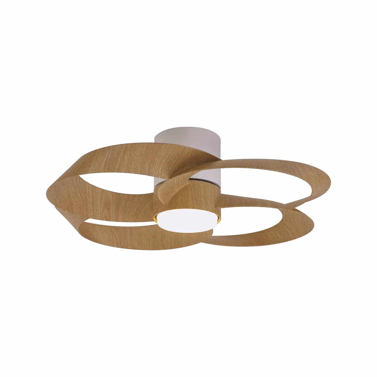 Mantra Iluminación Ventilatore da soffitto LED Rose in legno, motore a corrente continua, Rose, dimmerabile, Legno chiaro, Soggiorno / Sala da pranzo, Plastica, Moderno