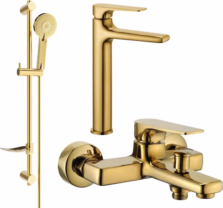 Mexen Lynx DF40 set da bagno, dorato - 745913DF40-50