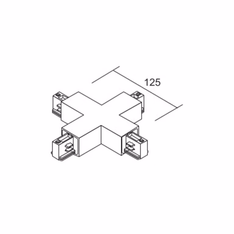 Ivela Connettore X LKM DALI, bianco, trifase, plastica DALI, Bianco / Opale, Plastica