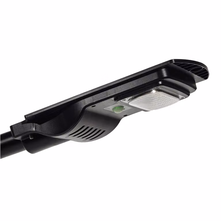 DICTROLUX Faro Solare LED da 50W con Sensore di Movimento e Telecomando, Luce Bianca Fredda, Nero, IP65 per Giardino