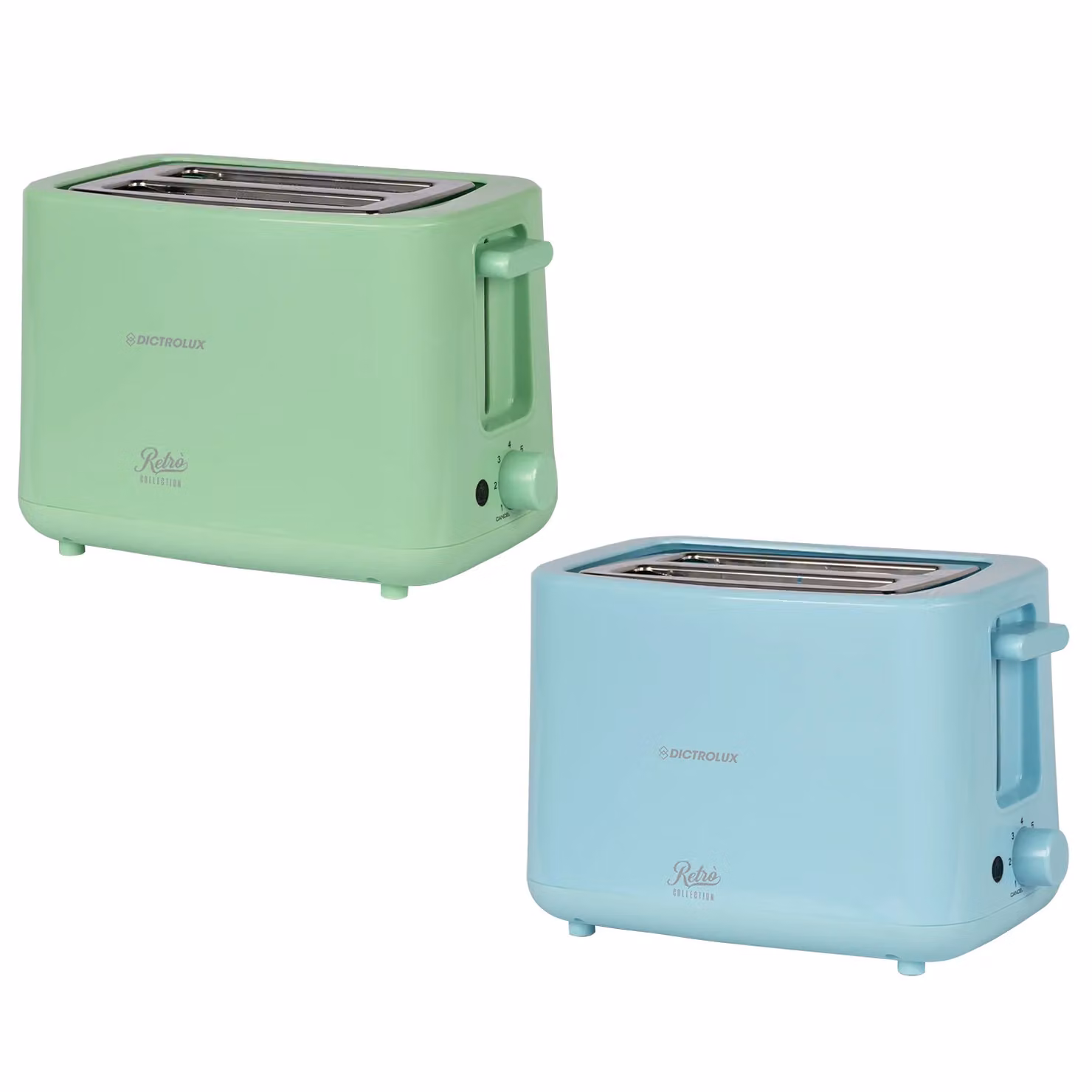 Tostapane Retrò Collection DICTROLUX multicolore con timer e 760 Watt