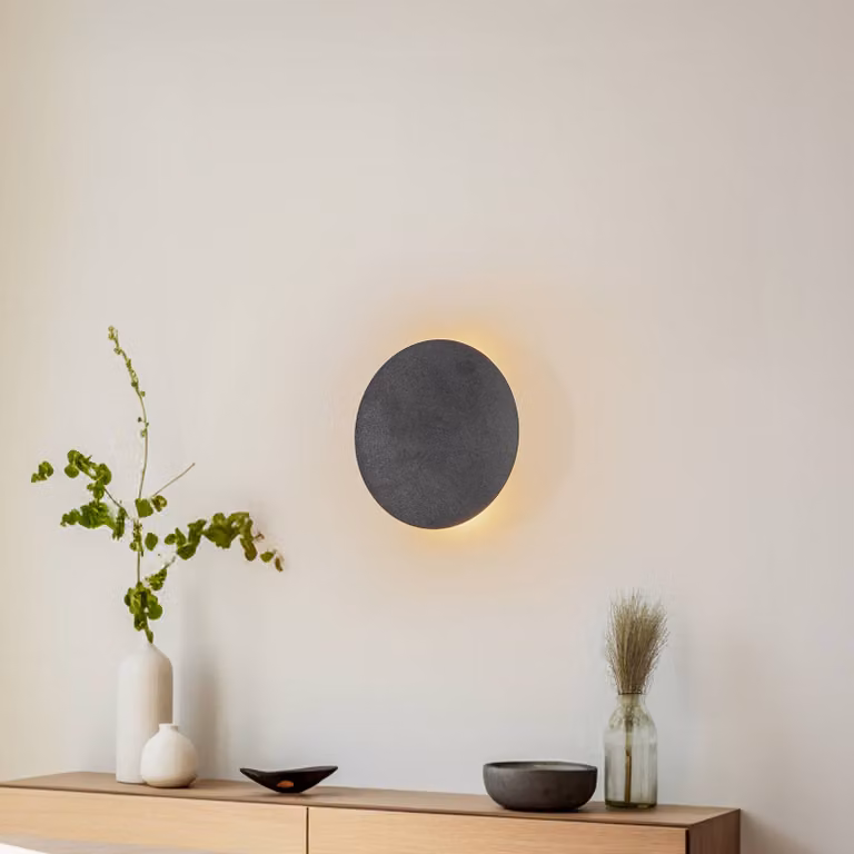 Applique da parete Lunia New TK Lighting, dimmerabile, Nero, Soggiorno / Sala da pranzo, Metallo, Applique