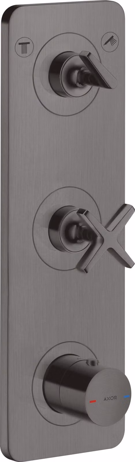 hansgrohe AXOR Citterio E module thermostat encastré 38 x 12 pour 2 consommateurs, 36703340, 36703340